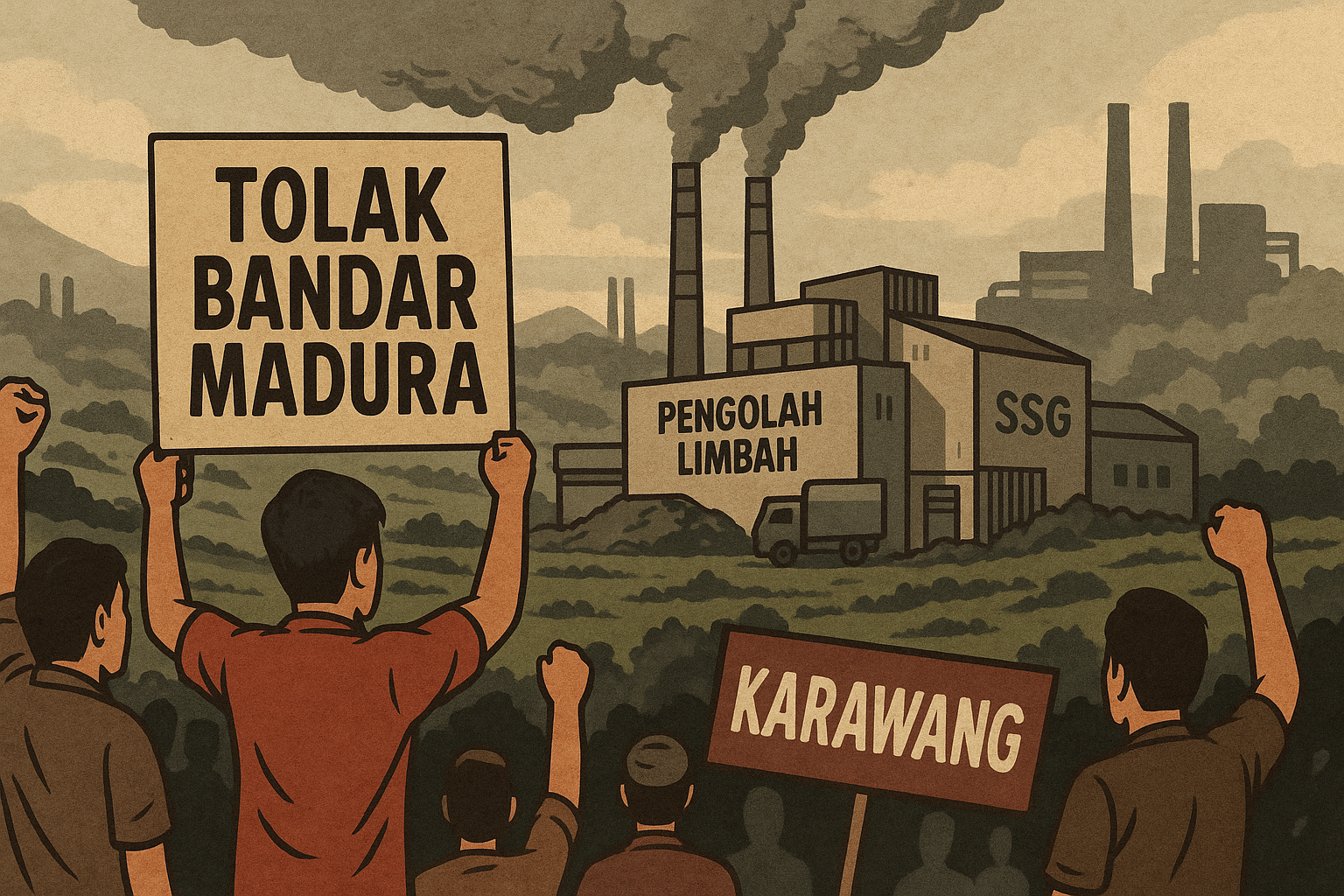 Dominasi Oligarki Limbah di Karawang: Koalisi Bandar Madura dan Kerabat Bupati Picu Krisis Sosial